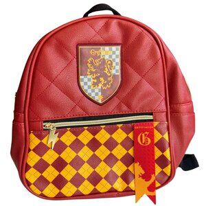 Harry Potter Faux Leather Gryffindor Mini Backpack Women's Red Everyday School